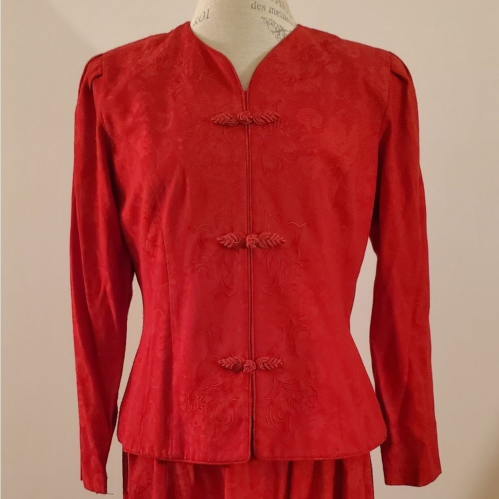 ☆HOST PICK Vtg red petite dress - Picture 1 of 11